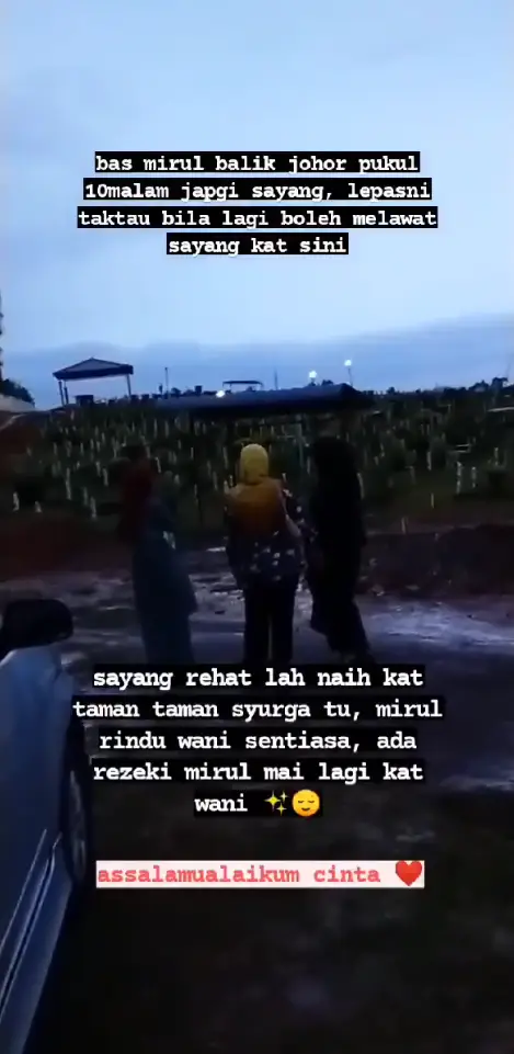 Tragedi Gas Karbon – Tak Ada Jodoh, Teman Lelaki Dedah Pusara Ayuni Bau Harum