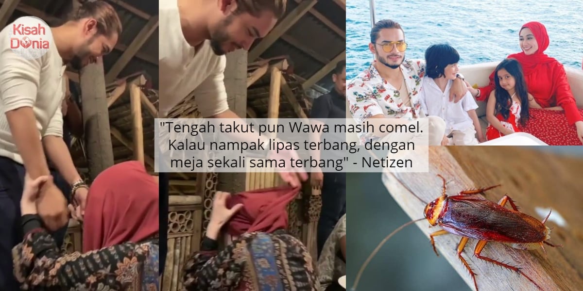Gara-Gara Lipas Terbang, Wawa Zainal Jerit Ketakutan -“Mood Makan Terus Kelaut”