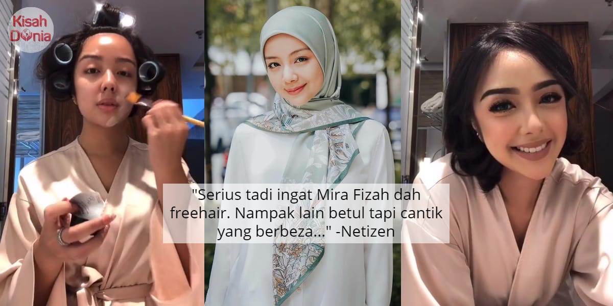 [VIDEO] Tular Wajah Persis Mira Filzah, Ramai Terkejut Ingatkan Dah Freehair 1