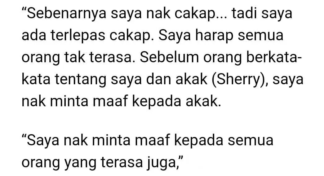 Terlajak Gurau Pasal Badan, Usop Minta Maaf Pada Sherry Alhadad – “Tak Sengaja”