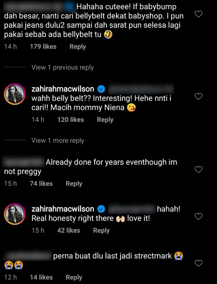 Zahirah MacWilson Ajar ‘Trick’ Guna Getah Rambut, Pregnant Tapi Nak Pakai Jeans