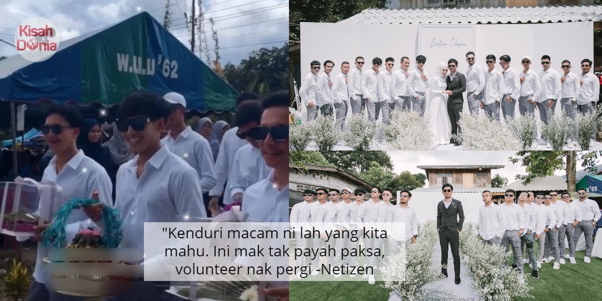 [VIDEO] 15 Dulang Boys Datang Wedding, Ramai Excited Sebab Boleh 'Cuci Mata' 8