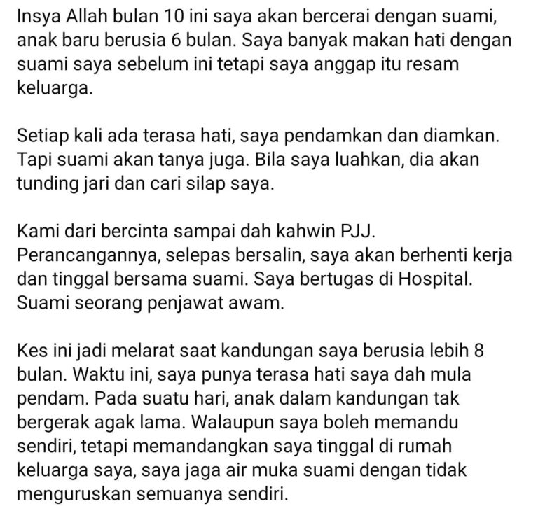 Pernah Doa Nyawa Anak Dicabut Isteri Makan Hati Dengan Panas Baran Suami Kabar Utama Tv