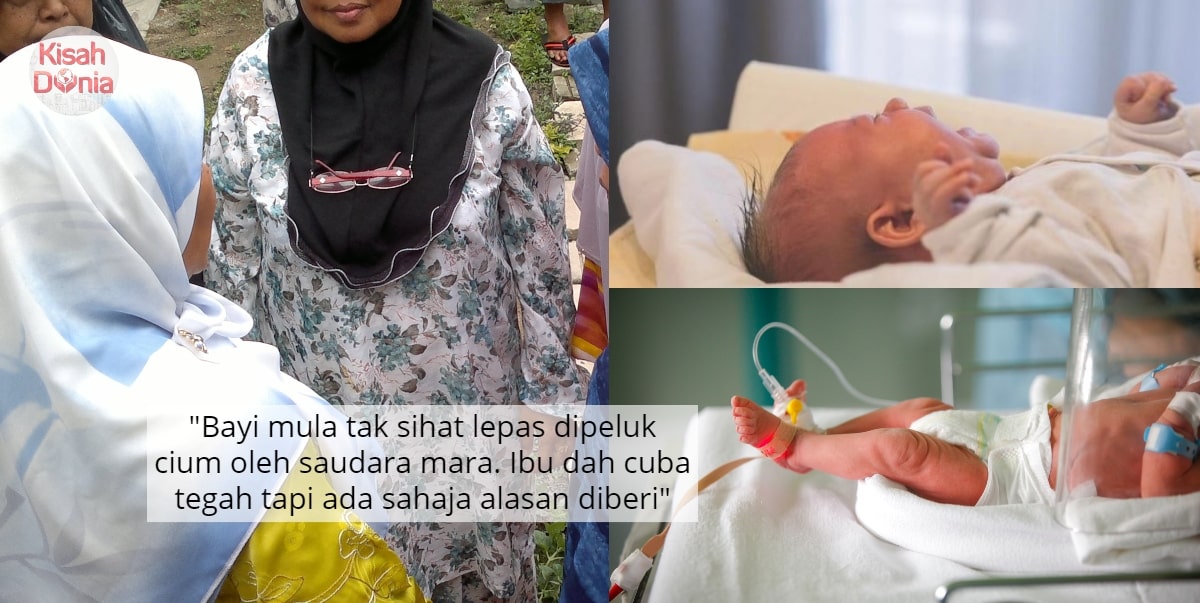 Bayi 2 Bulan Kena Jangkitan Pernafasan, Rupanya Angkara Dikucup Saudara Mara 4