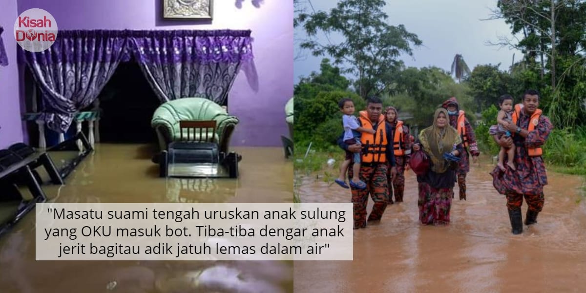 Pertama Kali Rumah Dilanda Banjir, Bayi Terjatuh & Tenggelam 30 Saat Dalam Air 1