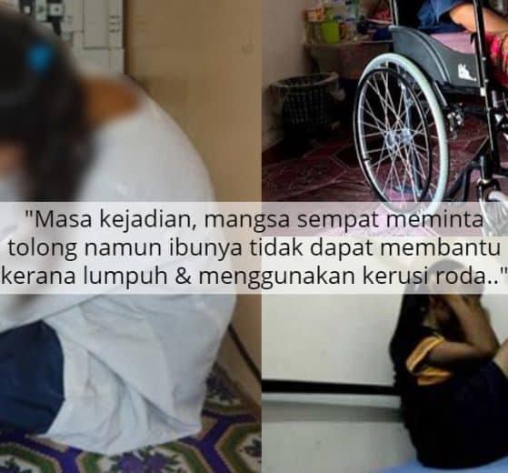 Sempat Menjerit Tolong, Budak 8 Tahun 'Diratah' Bapa Sendiri Depan Ibu Lumpuh 4 Sempat Menjerit Tolong, Budak 8 Tahun 'Diratah' Bapa Sendiri Depan Ibu Lumpuh 3