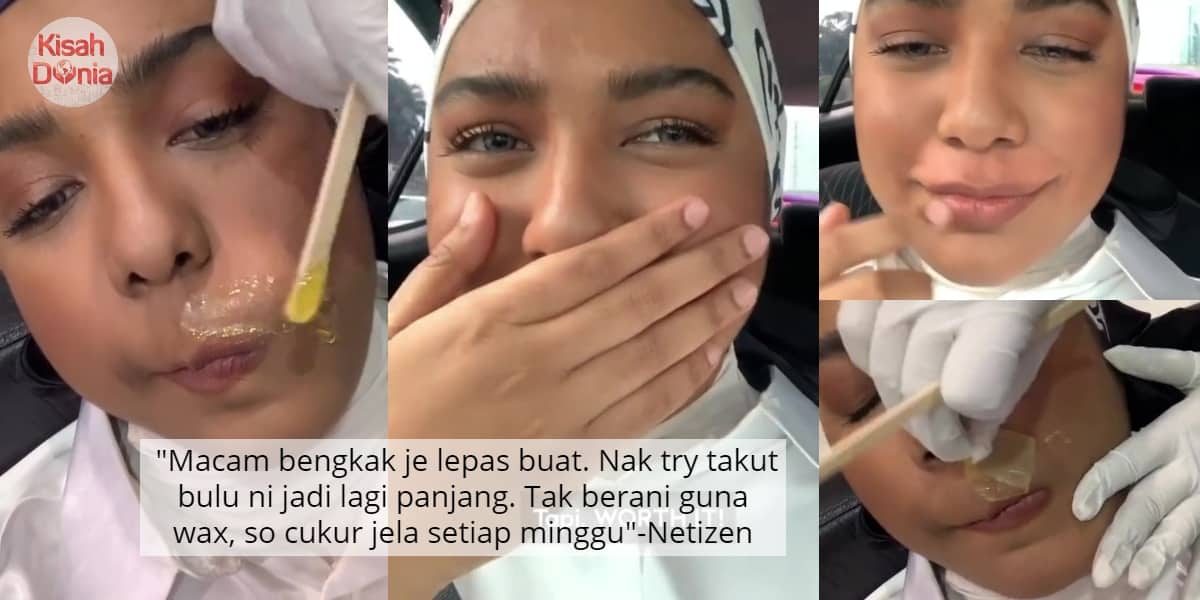 [VIDEO] "Macam Jantan Shave Misai"-Wanita Tahan 'Azab' Cabut Kumis Pakai Wax 1