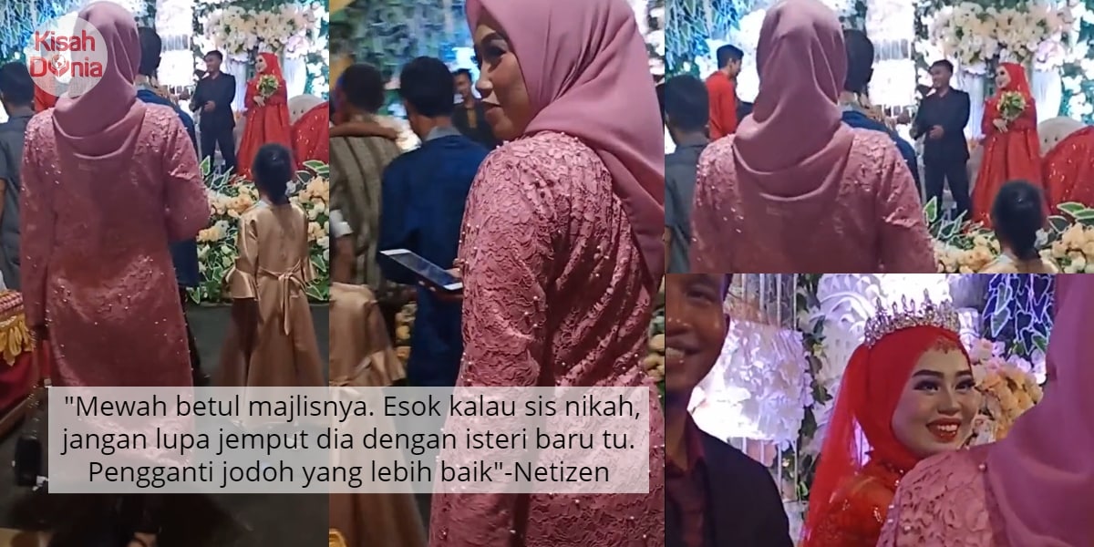 [VIDEO] Baru Sebulan Sah Talak, Wanita Buktikan Kuat Datang Wedding Bekas Suami 2