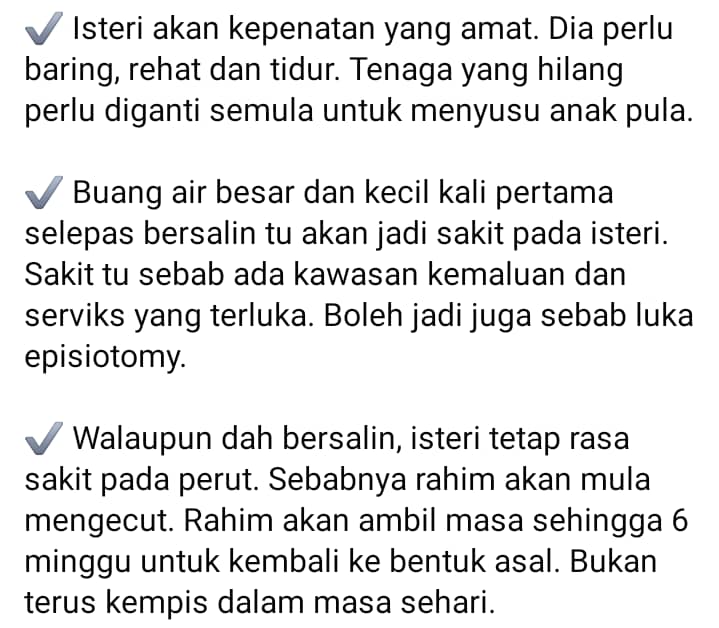 Bersalin PKP Lagi Mencabar, Jangan Pelik Nampak Isteri Menangis Ketika Pantang