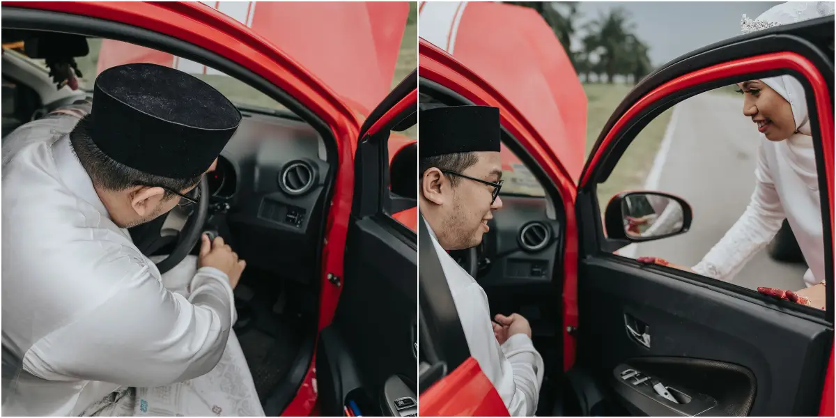 Jodoh ‘Tersangkut’ Waktu Kereta Rosak, Kisah Pertemuan Pengantin Ni Sweet Teruk