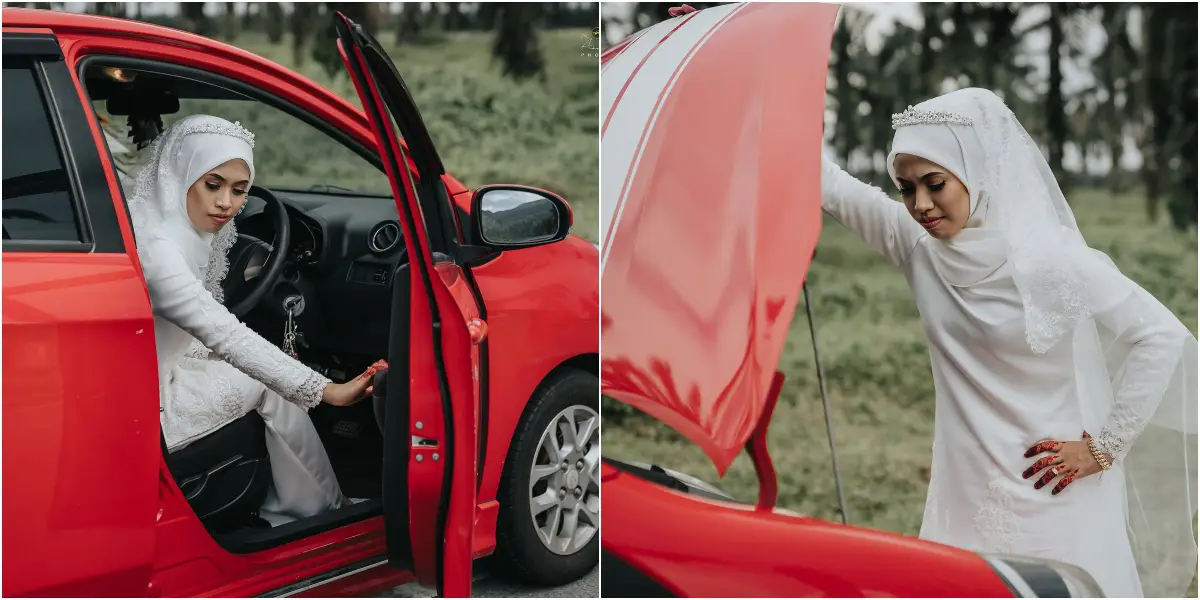 Jodoh ‘Tersangkut’ Waktu Kereta Rosak, Kisah Pertemuan Pengantin Ni Sweet Teruk