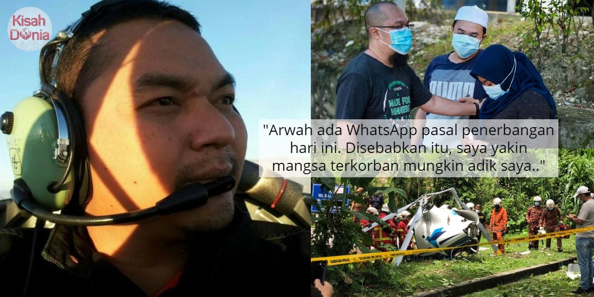 Tular Gambar Tragedi Helikopter Terhempas, Abang 'Cam' Lengan & Jam Adik 5