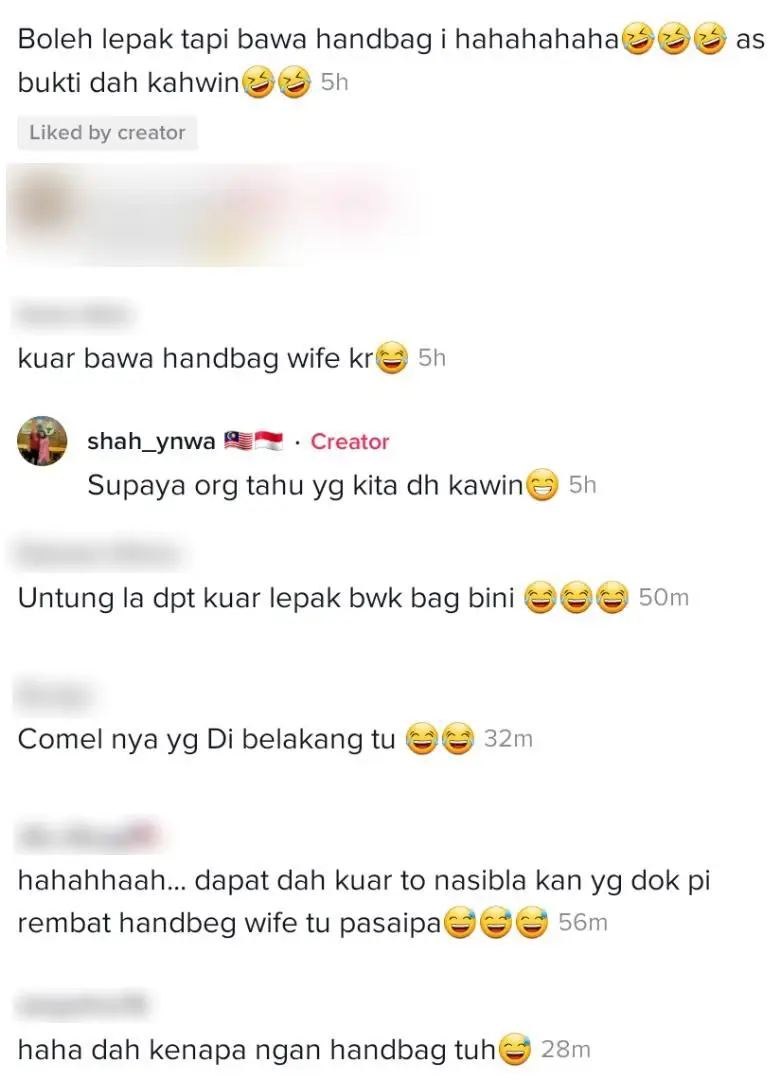 [VIDEO] Dapat Izin Keluar Lepak, Suami Menggeletis Angkut Sekali Handbag Isteri