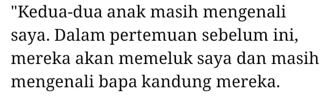 Bekas Suami DSV Sebak Rindukan Anak-Anak, Pernah Lihat Di Pagar Rumah Sahaja