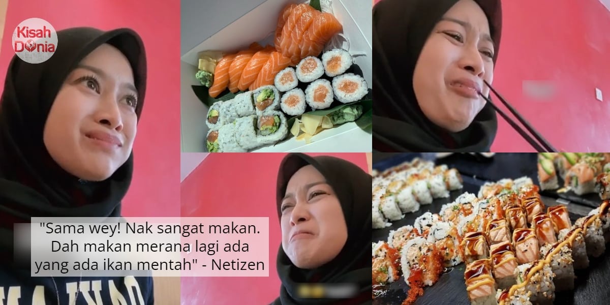 [VIDEO] Ramai Kata Sedap, Gadis Nangis Nyaris Terbelahak First Time Makan Sushi 6