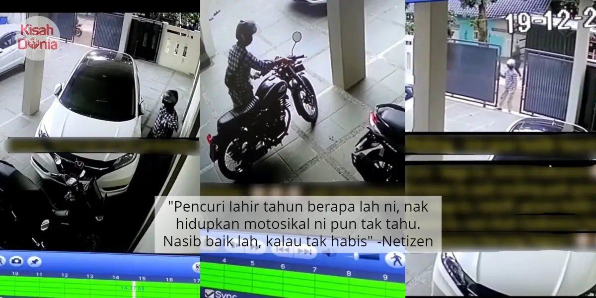 [VIDEO] Kantoi Mencuri, Nekad Kebas CCTV. Tapi Suspek Tersilap Langkah Sebab…