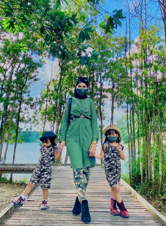 “Segaknya Sis”-OOTD Sedondon Dengan 2 Anak Comel, Keanggunan Ibu Ini