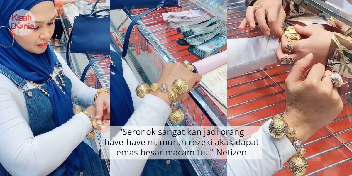 [VIDEO] Suami Bagi Hadiah Penutup 2020, Design Gelang Emas RM42K Jadi Tarikan 2