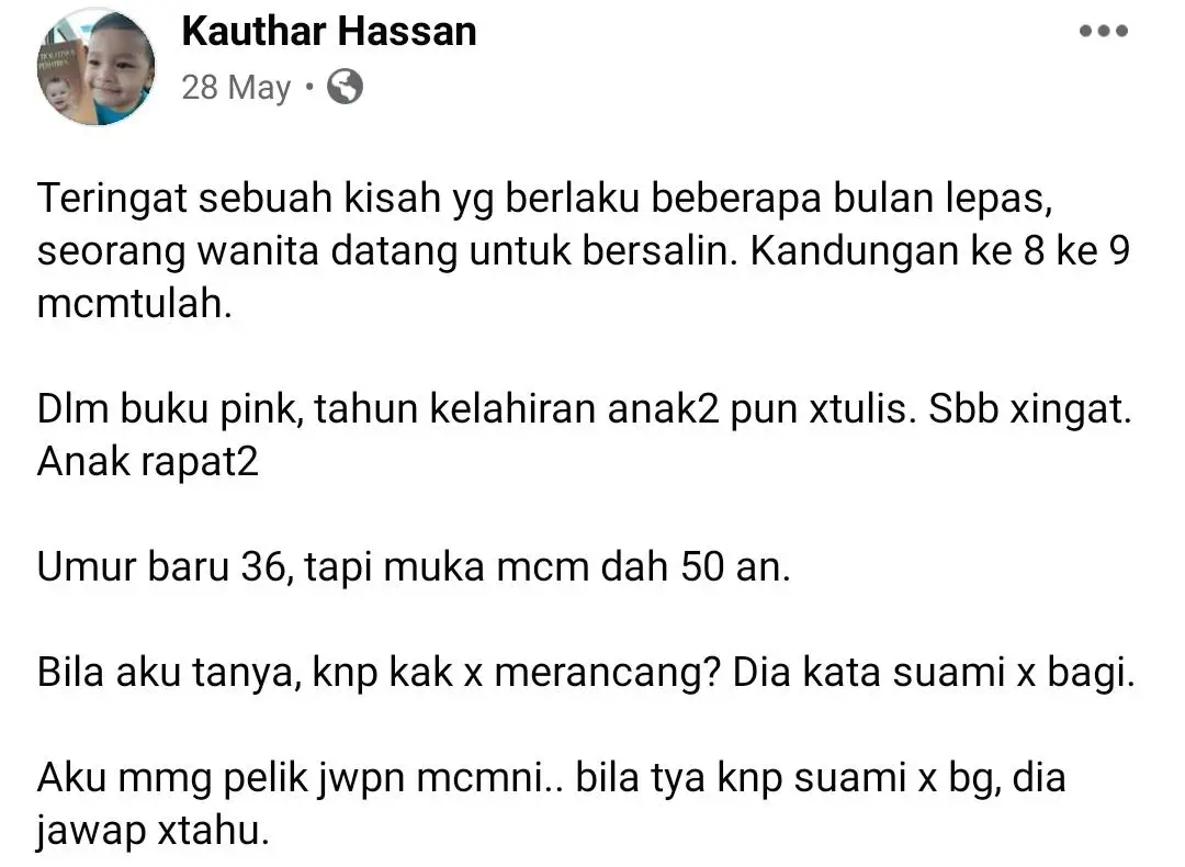 Kecoh Ibu Tengking Dalam Labor Room, Rupanya Tertekan Suami Tak Izin Bela Anak