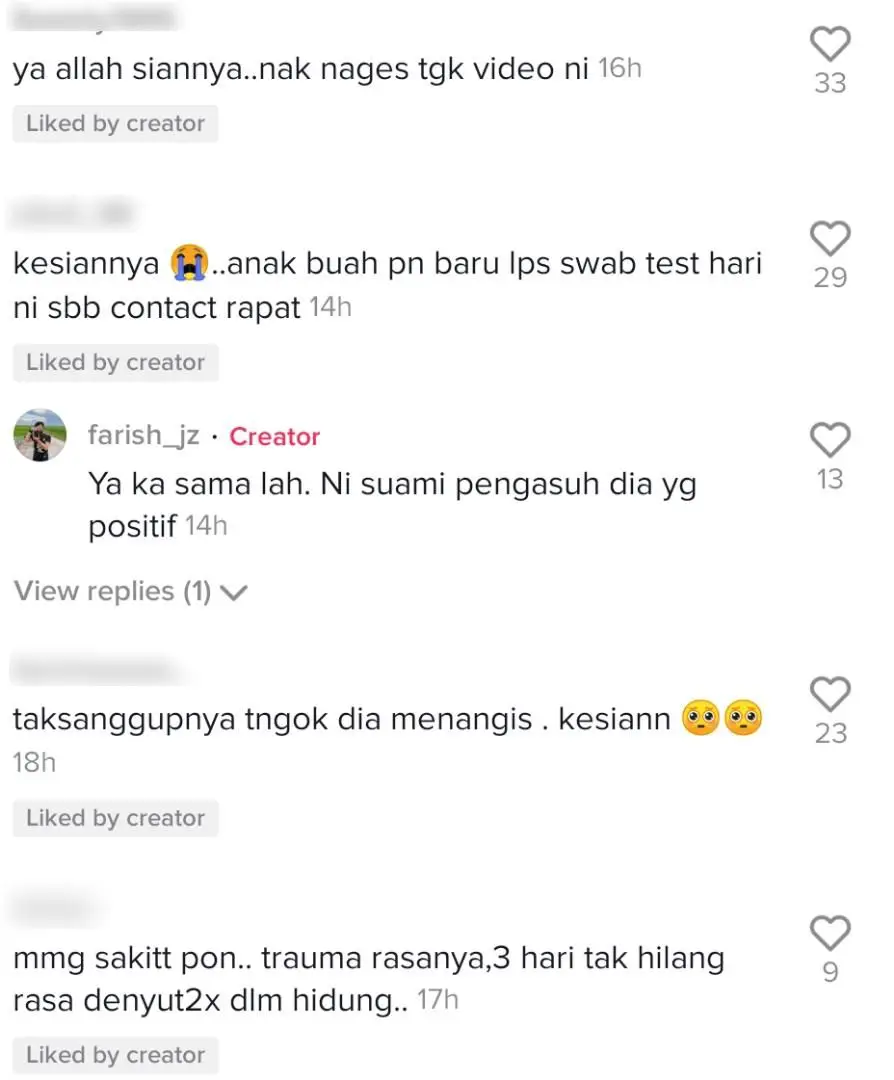 [VIDEO] Suami Pengasuh Positif COVID-19, Baby Meraung Tahan Perit Swab Test