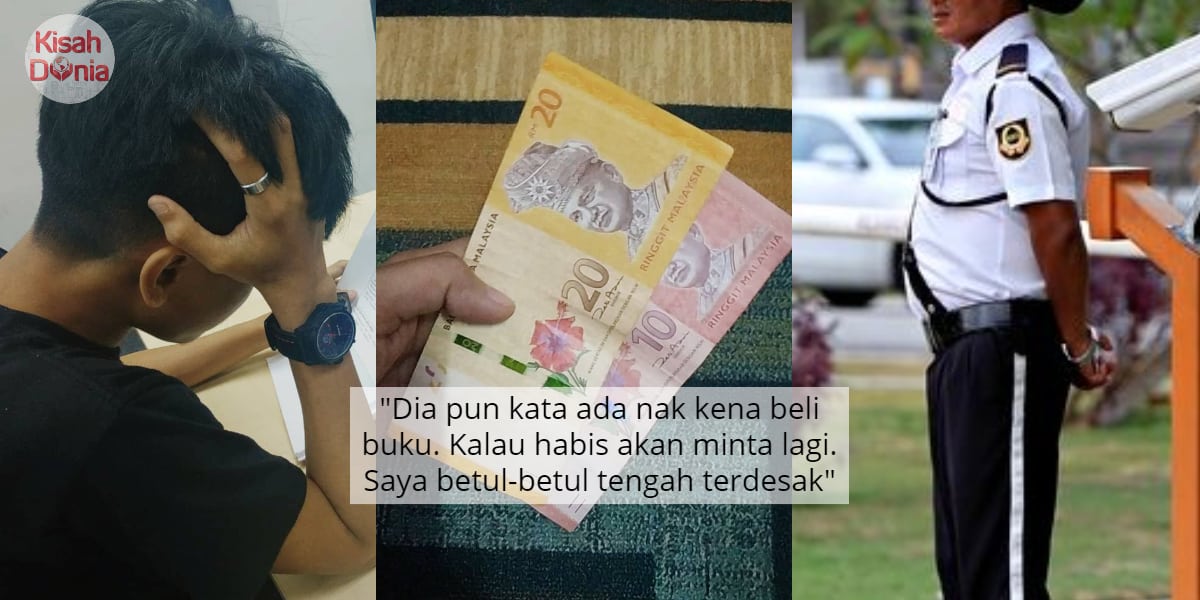 Anak Di Universiti Tak Cukup Duit, Pak Guard Rayu Minta Tolong Transfer RM30 1