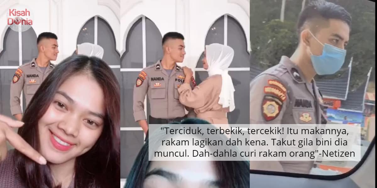 [VIDEO] Rakam Abang Polis Siap Masuk TikTok, Sekali Isterinya Muncul Terus Cuak 9