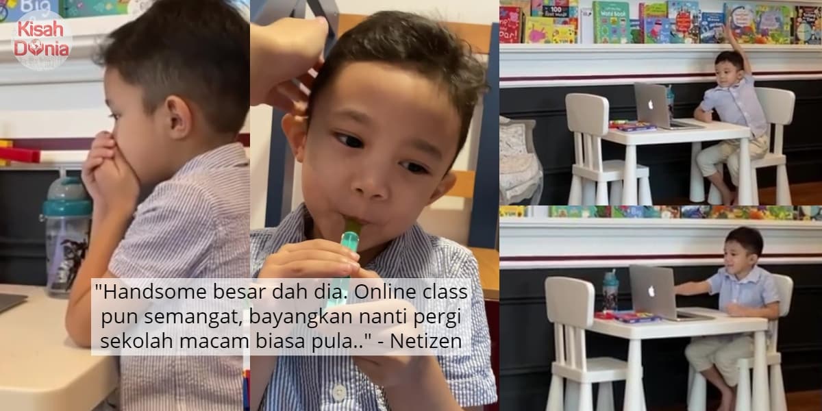 "Big Boy Already" - Baru 5 Tahun, Yusuf Bijak Sesuaikan Diri Join Kelas Online 5