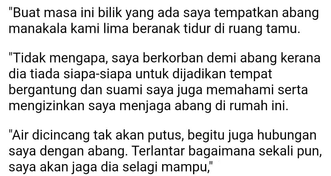 “Hantar Rumah Kebajikan & Tak Payah Cuci Najis” -Abang Lumpuh Nangis Minta Maaf