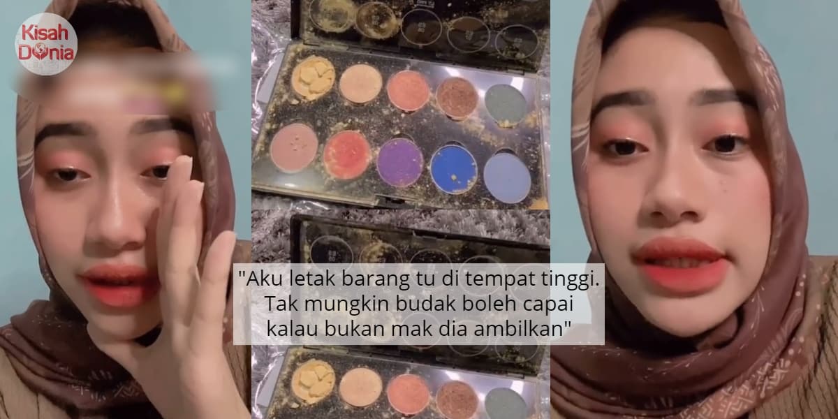 [VIDEO] Jahanam Barang Makeup Mahal, Gadis Kesal Tetamu Biarkan Anak 'Meliar' 7