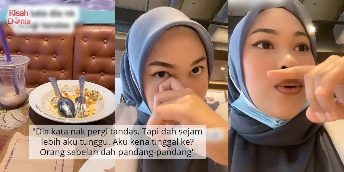 [VIDEO] Siap Dah Bayarkan Makan, Gadis Terpinga Ditinggalkan Lelaki 1 Lebih Jam 9
