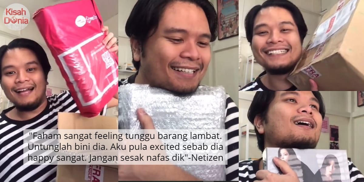 [VIDEO] 2 Bulan Sabar Tunggu, Pemuda Gigil Happy Parcel Akhirnya Sampai Rumah 5
