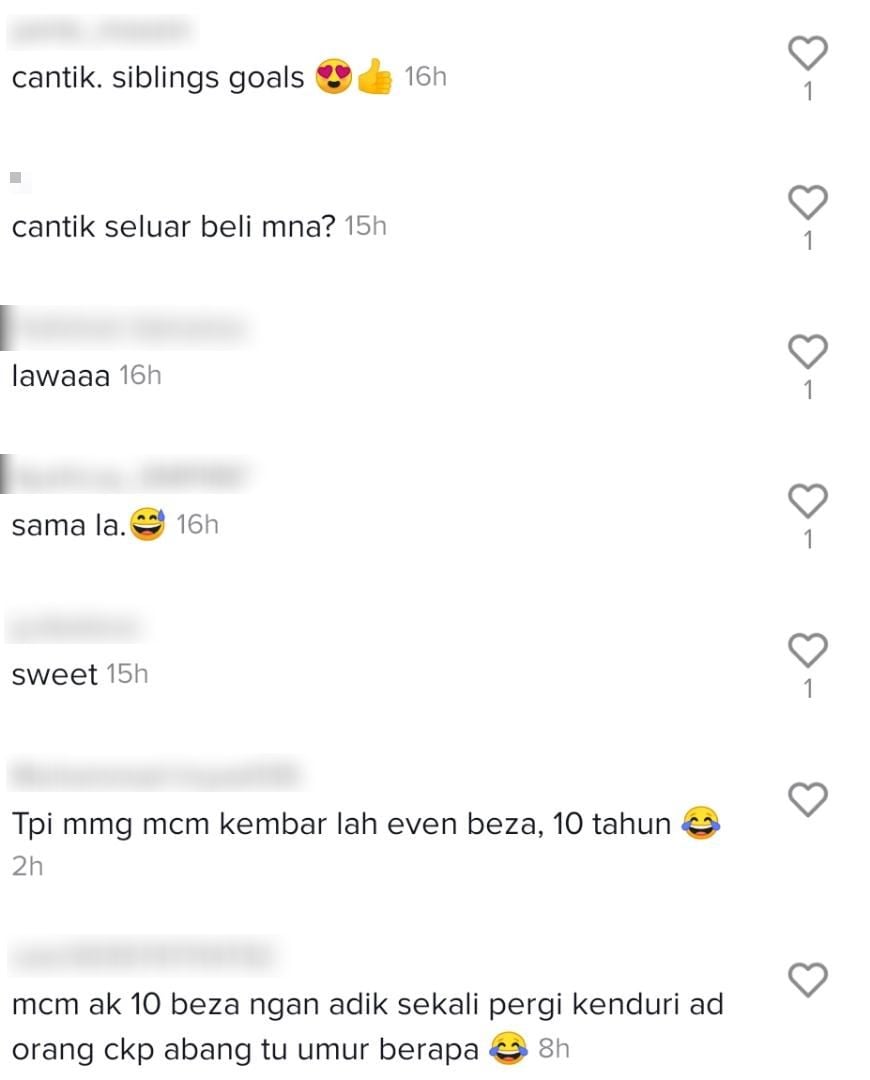 Beza 10 Tahun Tapi Kakak Tak Kekok Layan Adik, Ramai Confuse Ingat Kembar