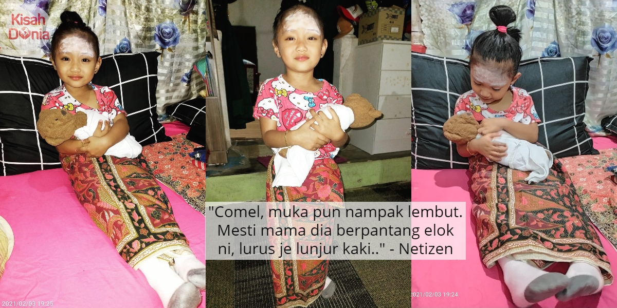 "Macam Mama Tak?"- Si Cilik Tiru Gaya Ibu Berpantang, Siap Batik & Gendong Baby 1