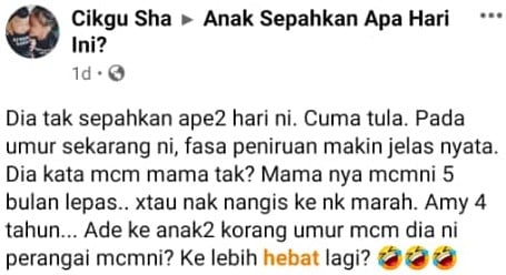 “Macam Mama Tak?”- Si Cilik Tiru Gaya Ibu Berpantang, Siap Batik & Gendong Baby