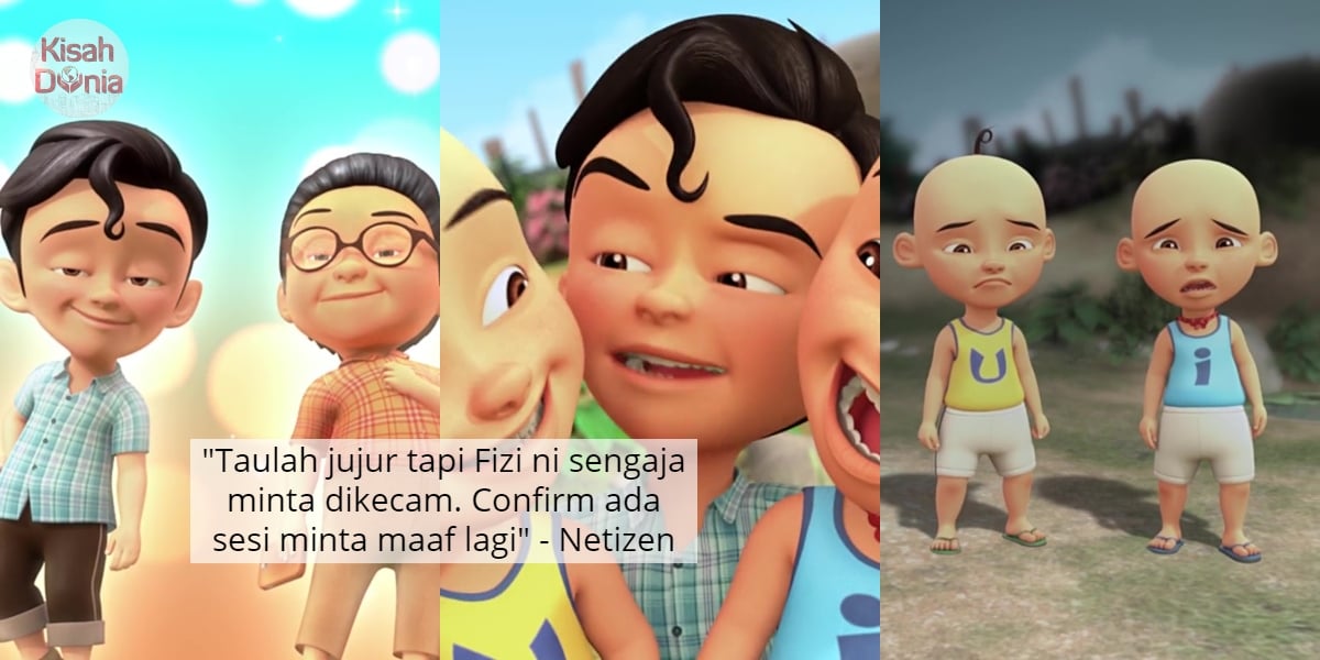 [VIDEO] Fizi Tak 'Insaf' Buat Upin & Ipin Menangis, Main Kutuk Rambut Pula 6
