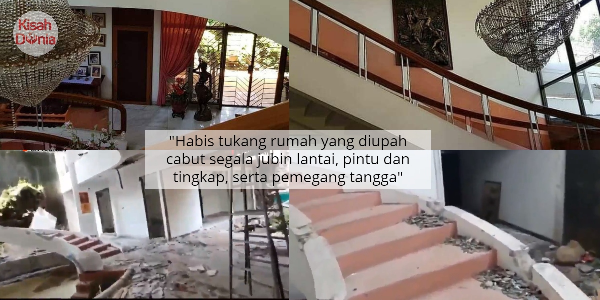 [VIDEO] Konon Datang Nak Buat Renovation, Sekali Habis Licin Isi Rumah Dirembat 1