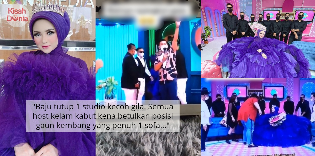Dijemput Masuk TV, Gadis Wajah Barbie Malu Gaun Kembang Sangkut Pintu Masa Live 6