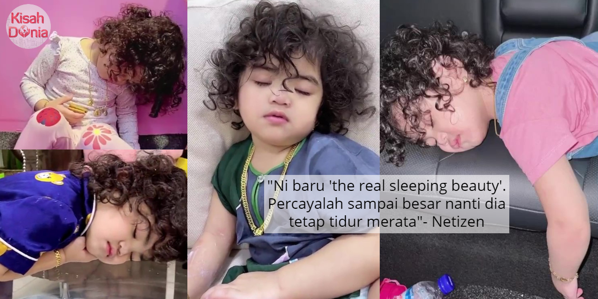 [VIDEO] Pantang Letak Kepala, Ragam Anak Tertidur Di Mana Saja Comel Habis 10