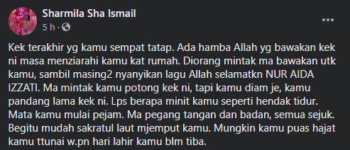 Ibu Sebak Tunai Hasrat Terakhir, Tempah Lauk Kegemaran Untuk Majlis Tahil Anak