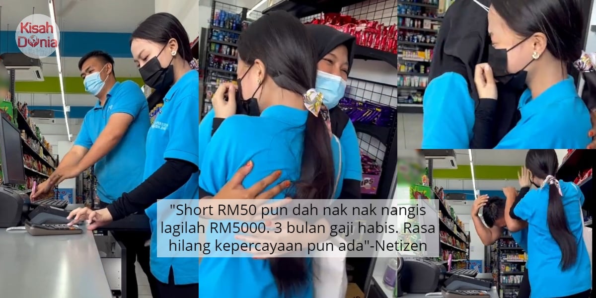 [VIDEO] Duit Kedai Short RM5000, Cashier Nangis Dah Terfikir Gaji Bakal Ditolak 8