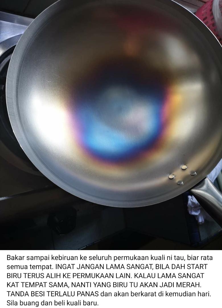 [FOTO] Tips Wajib Buat Bila Beli Kuali Baru, Lambat Karat & Masakan Tak Melekat