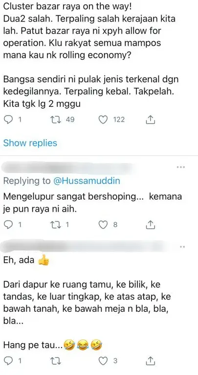 Pengunjung Bersesak Tak Patuhi SOP, Ramai Naik Risau Wujud ‘Kluster Bazar Raya’