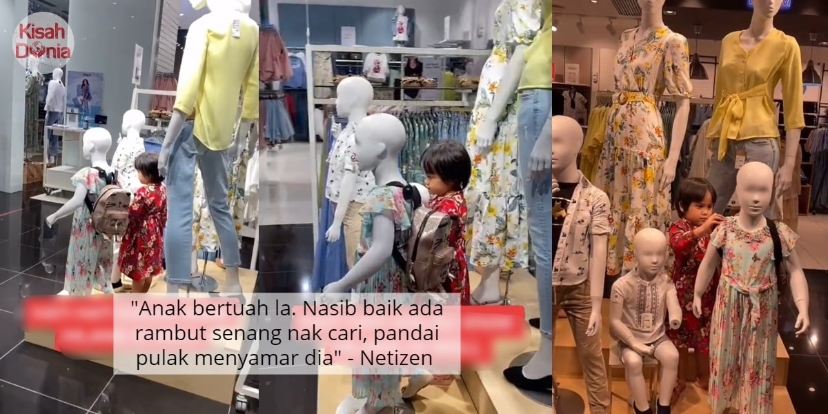 [VIDEO] Anak Menghilang Jalan Dalam Mall, Sekali Tengah Menyamar Jadi Patung 22