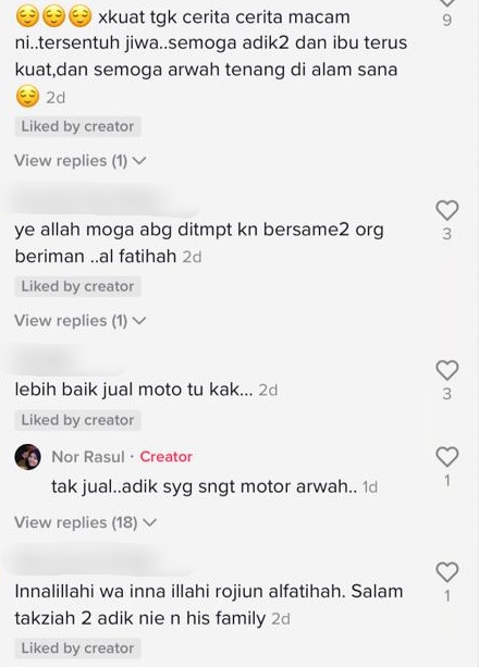 [VIDEO] Terkorban Dalam Nahas, Adik Sebak Mandikan Motor Abang Guna Air Yasin