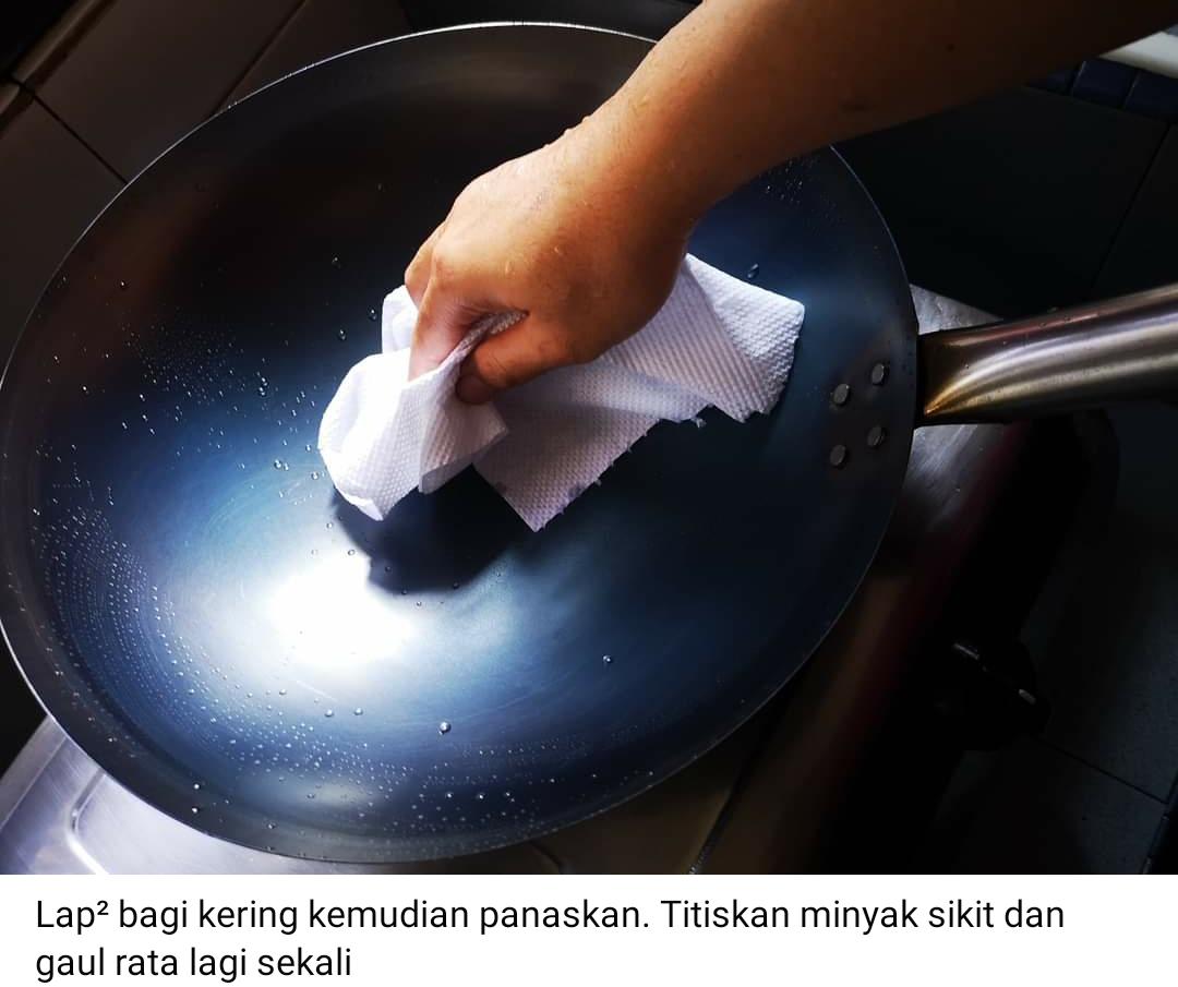 [FOTO] Tips Wajib Buat Bila Beli Kuali Baru, Lambat Karat & Masakan Tak Melekat