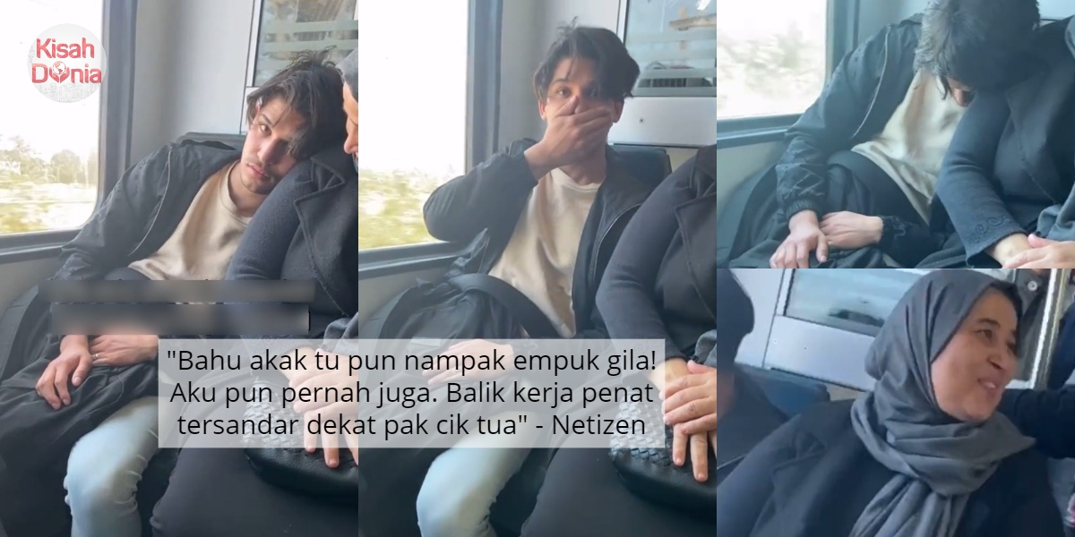 [VIDEO] Ingatkan Bahu Kawan, Lelaki Malu Teruk Lepas Bangun Tidur Dalam Train 1