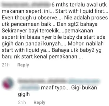 ‘Semangat’ Makan Sendiri, Tapi Netizen Risau Bayi Farah Nabilah Tercekik Roti?