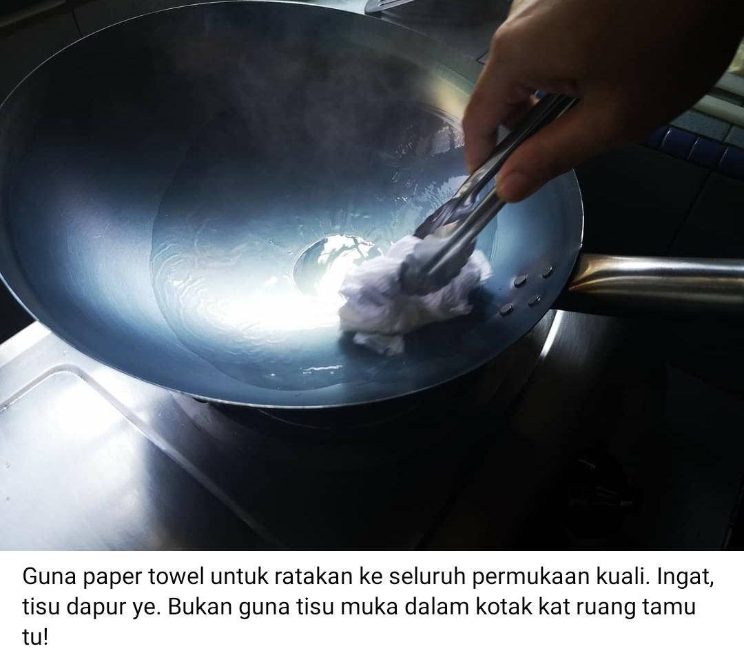 [FOTO] Tips Wajib Buat Bila Beli Kuali Baru, Lambat Karat & Masakan Tak Melekat