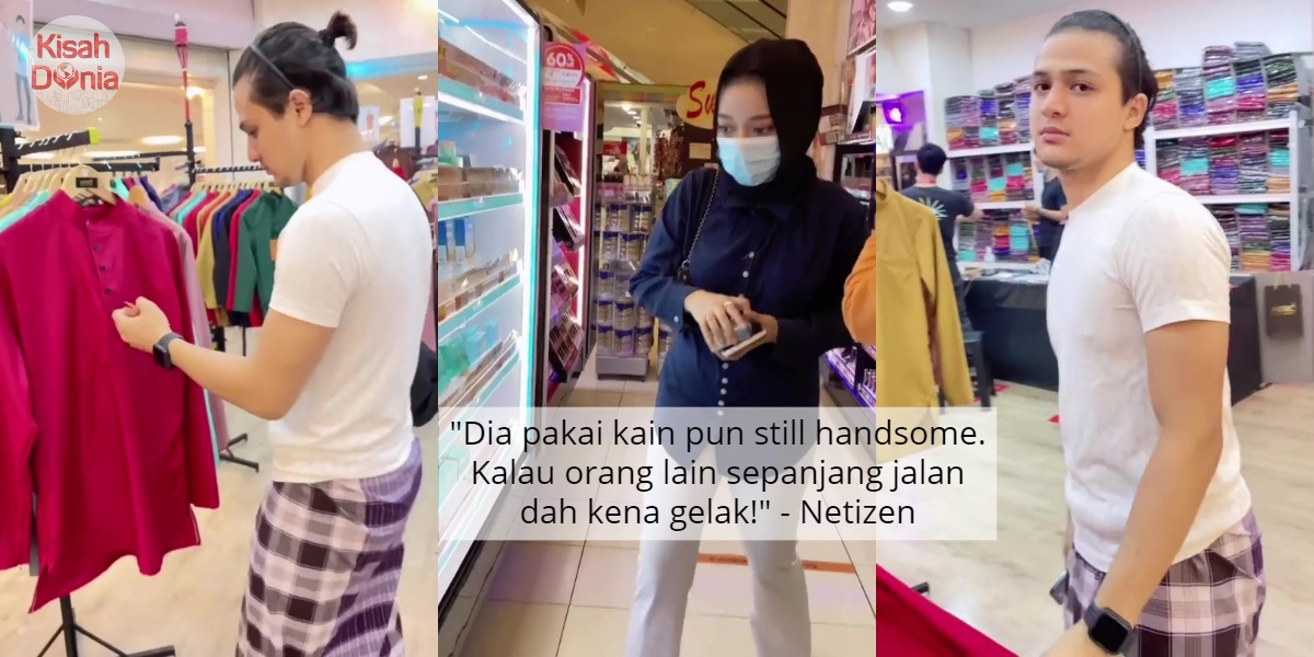 [VIDEO] Bini Cantik Bersiap Nak Dating, Tapi Suami Sempoi Pakai Kain Masuk Mall 31