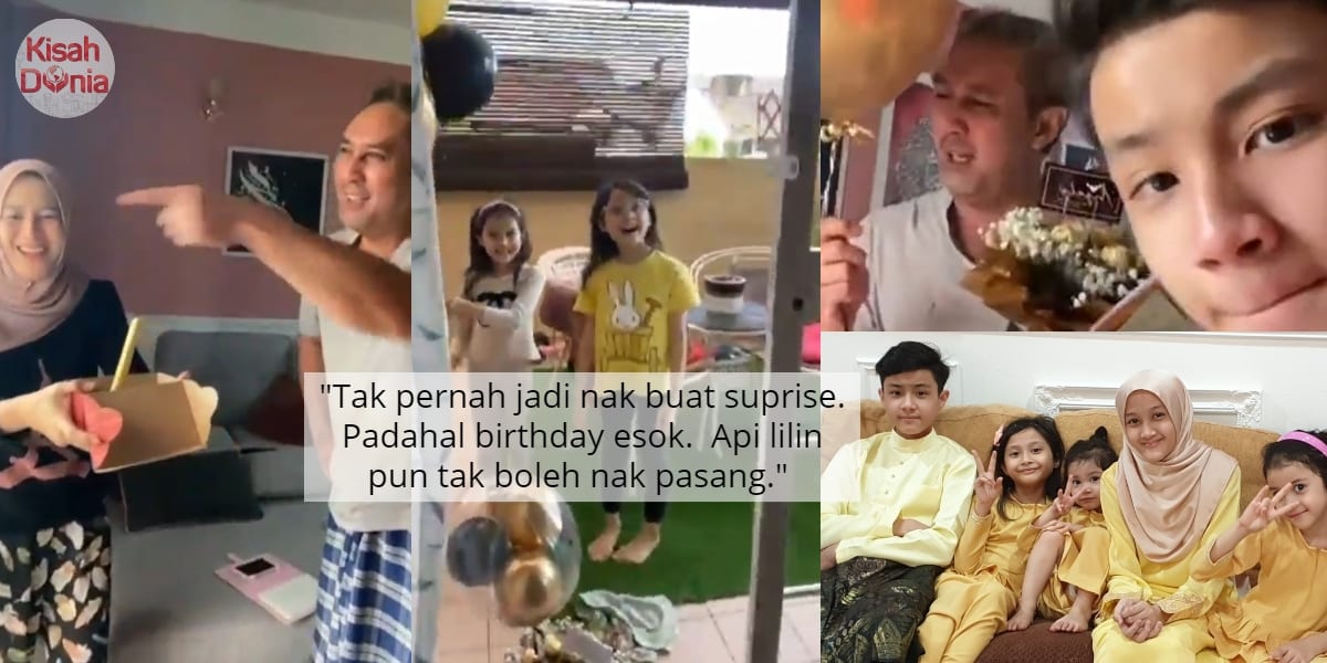 [VIDEO] Suprise Birthday 'Kantoi' Awal, Roy Azman Berdekah Gelakkan Anak Bini 6